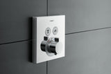 HANSGROHE ShowerSelect UP Thermostat für 2 Verbraucher – Chrom, Select-Button, thermostatische Regelung