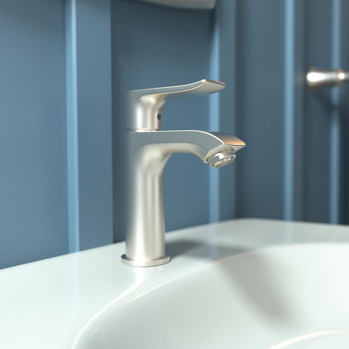 HANSGROHE Metris Einhebel-Waschtischmischer ComfortZone 100 mm mit Zugstangen-Ablaufgarnitur chrom