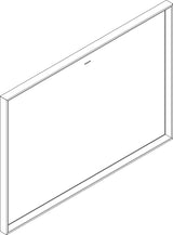 HANSGROHE Xarita E Wandspiegel 800x700 mm mattweiß mit LED-Beleuchtung und IR-Sensor