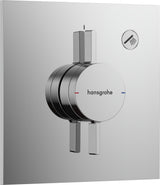 HANSGROHE DuoTurn E Unterputz-Mischer 1 Verbraucher chrom – Thermostatische Temperaturregelung
