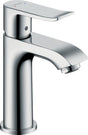 HANSGROHE Metris Einhebel-Waschtischmischer ComfortZone 100 mm mit Zugstangen-Ablaufgarnitur chrom