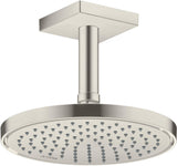 AXOR Decken-Anschlussstück 100 mm DN 15 eckig in Edelstahl-Optik von Hansgrohe
