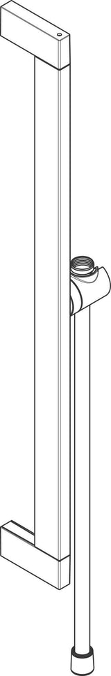 HANSGROHE Unica Brausestange 900 mm mit Brauseschlauch 1600 mm Chrom – schwenkbar, verdeckte Montage