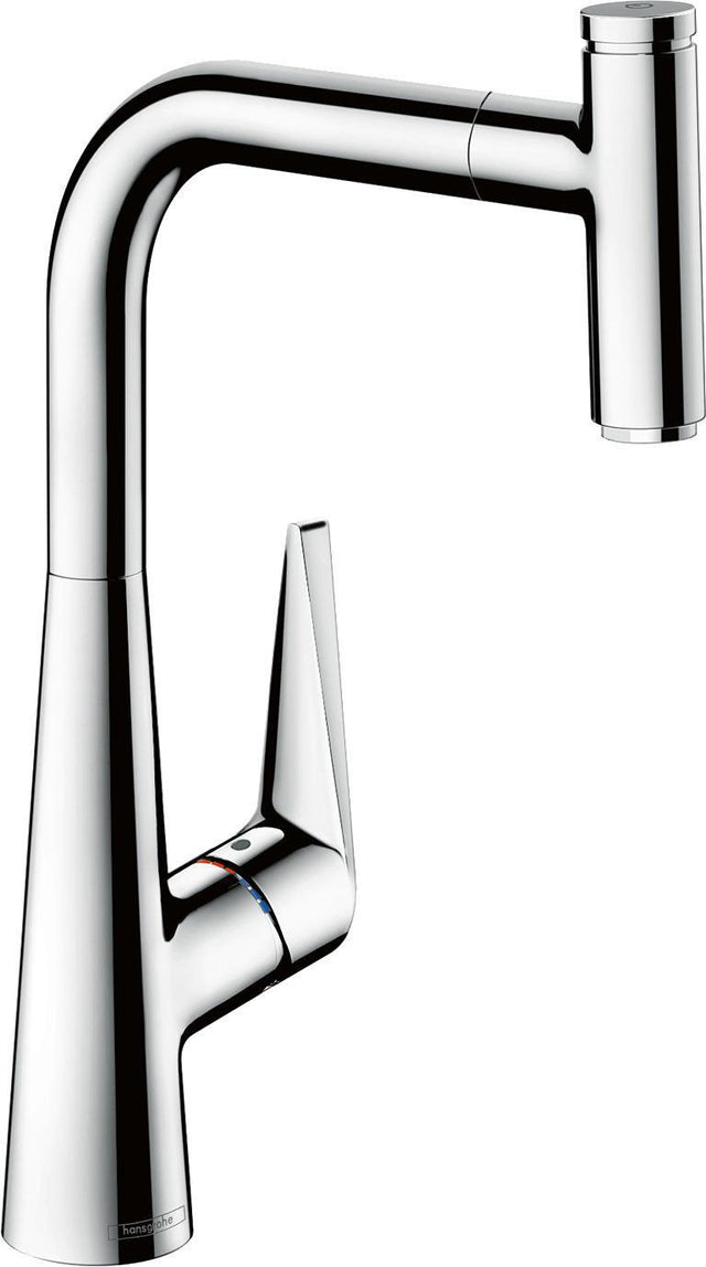 HANSGROHE Talis Select S 300 Küchenmischer mit Ausziehauslauf, Select-Knopf und ComfortZone 300