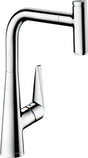 HANSGROHE Talis Select S 300 Küchenmischer mit Ausziehauslauf, Select-Knopf und ComfortZone 300