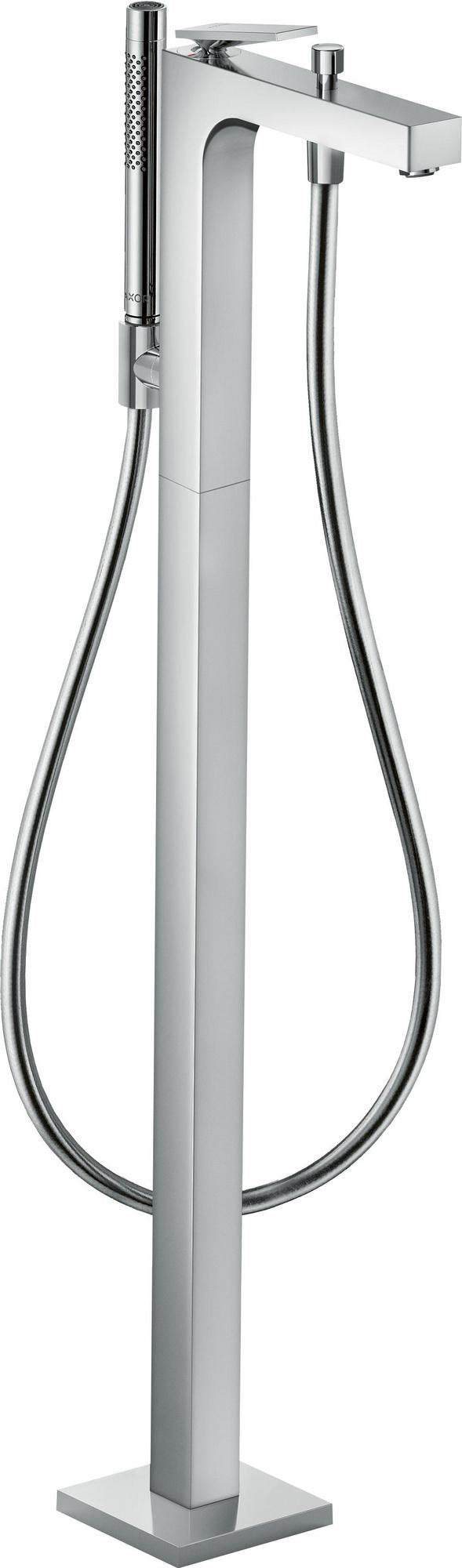 AXOR Citterio Fertigmontageset bodenstehender Einhebel-Wannenmischer mit Stabhandbrause in Chrom