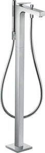 AXOR Citterio Fertigmontageset bodenstehender Einhebel-Wannenmischer mit Stabhandbrause in Chrom