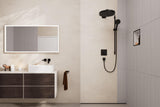 HANSGROHE Rainfinity 130 3jet Brauseset mit Unica S Puro 90 cm Stange Push Schieber chrom