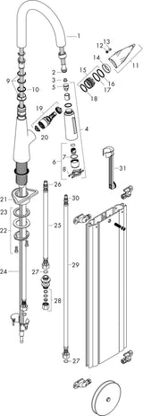HANSGROHE HG Einhebel-Küchenmischer 160 TALIS S DN 15 mit sBox und Ausziehbrause chrom