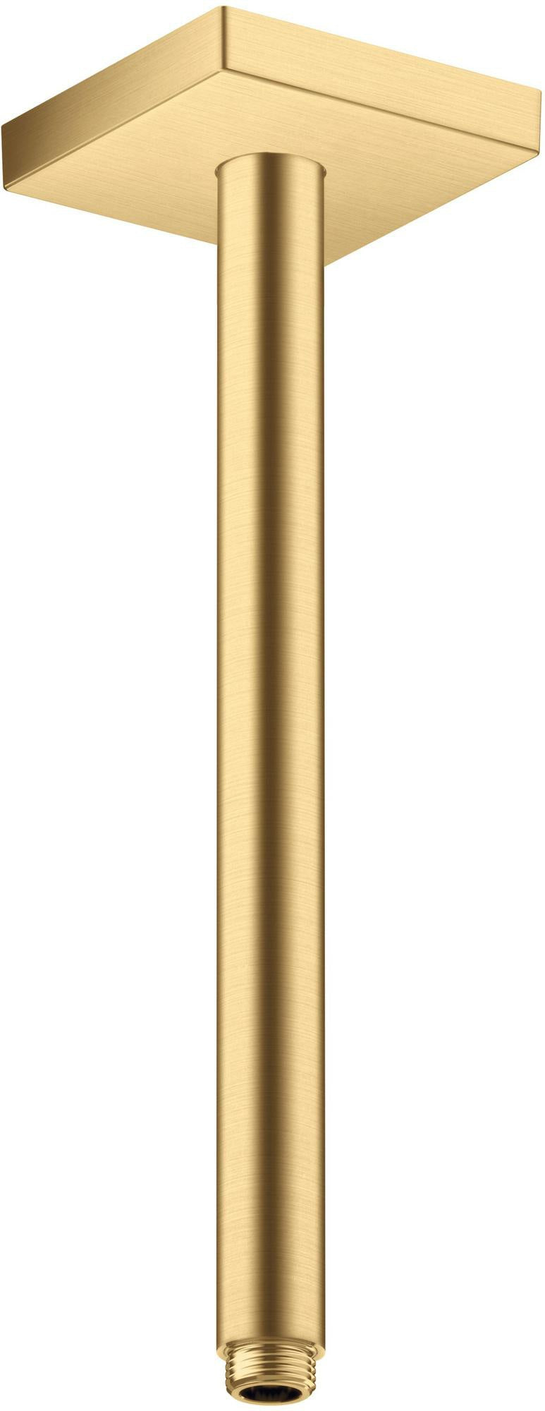 AXOR Decken-Anschlussstück 300 mm DN 15 eckig brushed brass