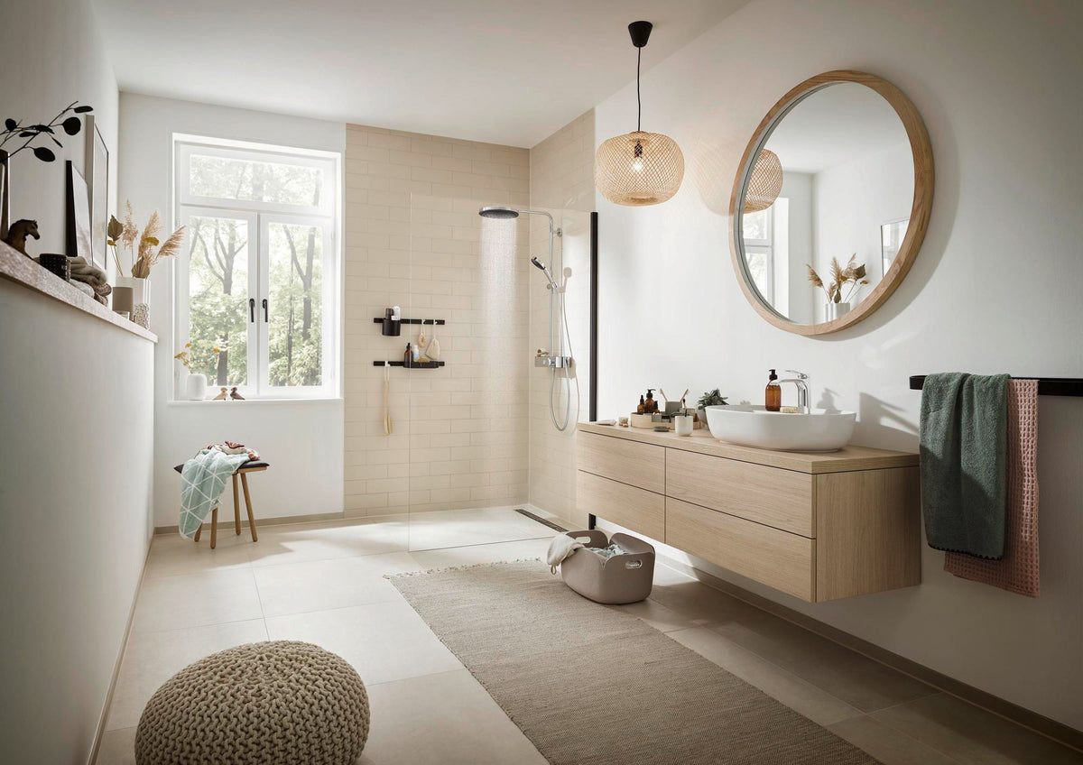 Hansgrohe WallStoris Wandleiste 500 mm mattschwarz – flexibel montierbare Deko- und Befestigungsleiste