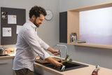 HANSGROHE Einbauspüle S51 370/370 SilicaTec Graphitschwarz Doppelbecken