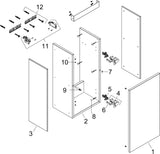 HANSGROHE Xilesa E Waschtischunterschrank 340x240mm, Türanschlag links, MoistureProof