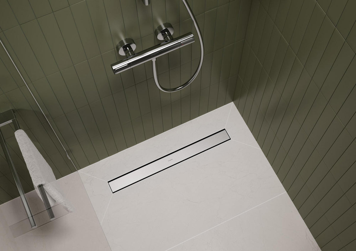 HANSGROHE RainDrain Go Duschrinne 700 mm Komplettset rückseitig befliesbar