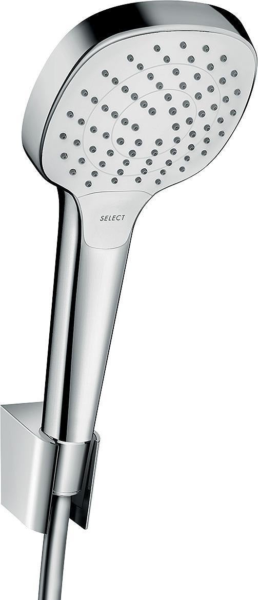 HANSGROHE Brauseset Croma Select E Vario mit Isiflex Schlauch 1600 mm weiß/chrom