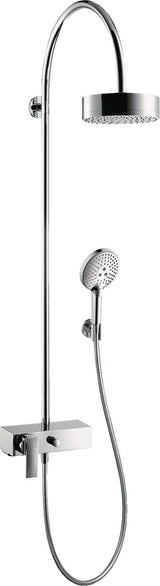 AXOR Citterio Showerpipe DN 15 mit Einhebelmischer und 1jet Kopfbrause – Chrom