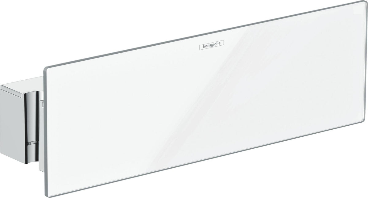 HANSGROHE FixFit Porter 300 Schlauchanschluss mit Brausehalter, weiß/chrom, 300 mm Ablage
