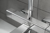 HANSGROHE Showerpipe Croma E 280 1jet chrom mit Wannenthermostat – Duschsystem mit CoolContact