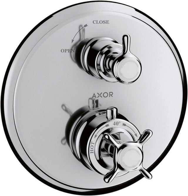AXOR MONTREUX Unterputz-Thermostat mit Abstellventil, Chrom – 1 Verbraucher