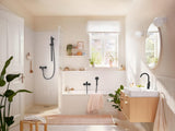 HANSGROHE Rebris S Einhebel-Wannenmischer Aufputz Chrom – Wandmontage, 2 Verbraucher, Temperaturbegrenzung