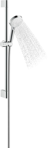 HANSGROHE RAINDANCE CROMETTA VARIO Brauseset weiß/chrom mit 650 mm Brausestange und EcoSmart