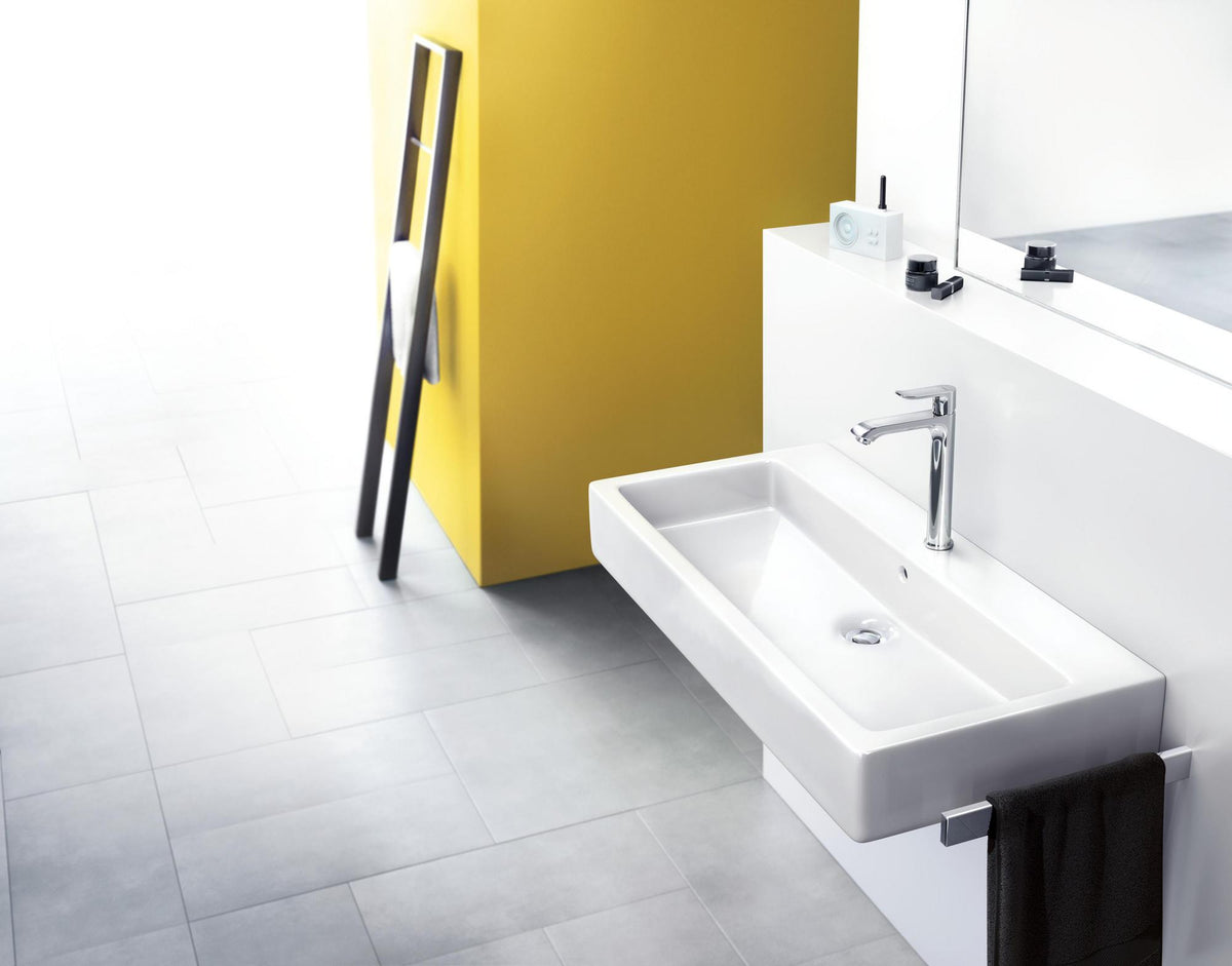 HANSGROHE Metris Einhebel-Waschtischmischer 200 chrom – ComfortZone, 5 l/min, mit Zugstangen-Ablaufgarnitur