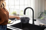 HANSGROHE Aqittura M91 Filtersystem 210 mit Ausziehschlauch – Chrom, 1 Jet, gefiltertes Wasser