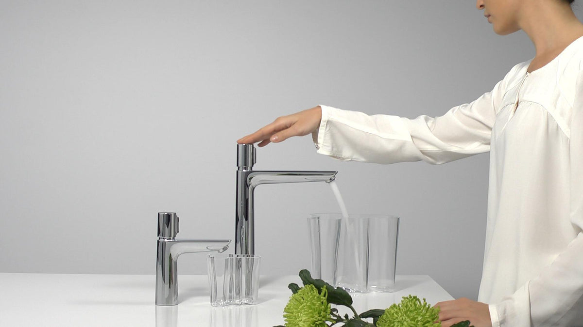 HANSGROHE Talis E Select Waschtisch-Einhandhebelmischer DN 15 Chrom mit Zugstangen-Ablaufgarnitur