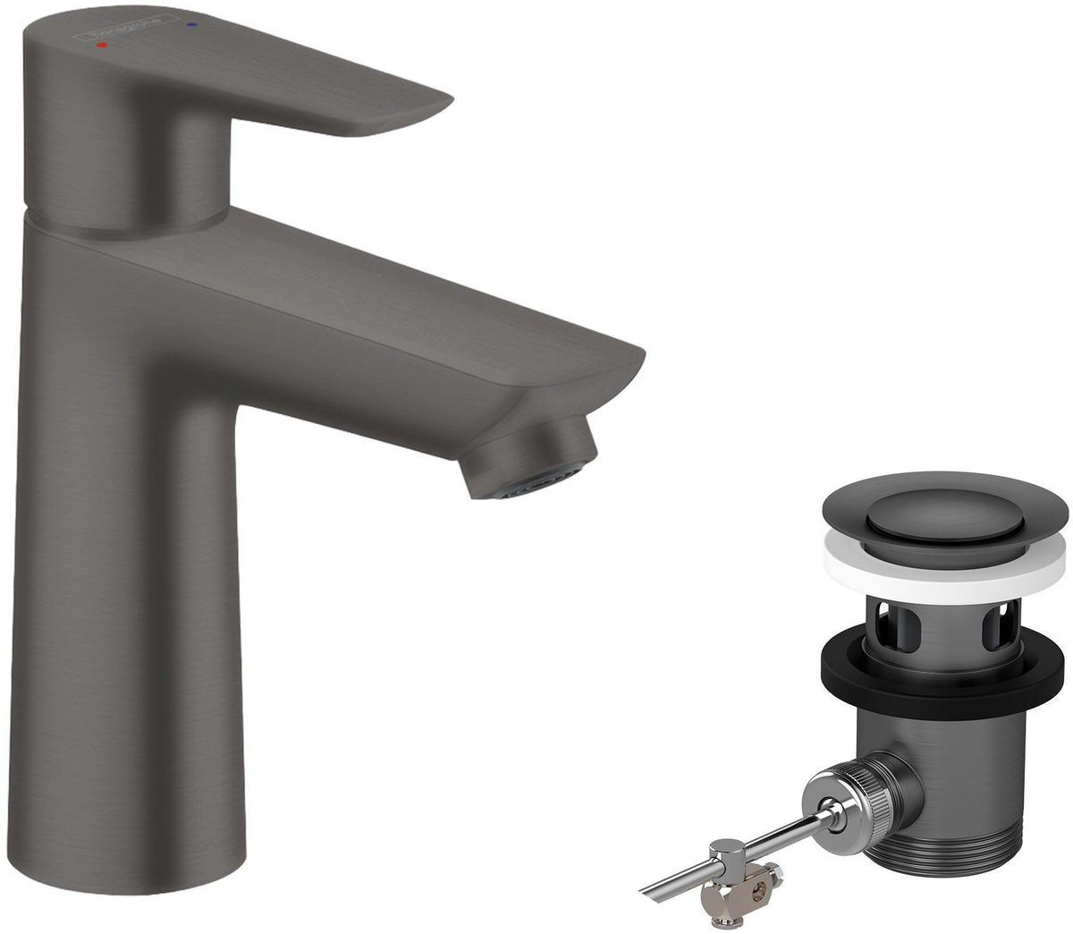 HANSGROHE Talis E Einhebel-Waschtischmischer 110 mit Ablaufgarnitur, chrom – ComfortZone, 5 l/min