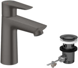 HANSGROHE Talis E Einhebel-Waschtischmischer 110 mit Ablaufgarnitur, chrom – ComfortZone, 5 l/min