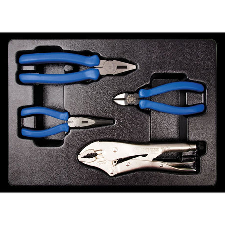 KING TONY Profi-Werkzeuge - Zangen-Modul-Set - 4 tlg. 942144GP