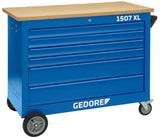 GEDORE Rollwerkbank 1507 XL mit 6 Schubladen, 308-tlg. Werkzeug und 1000 kg Tragkraft