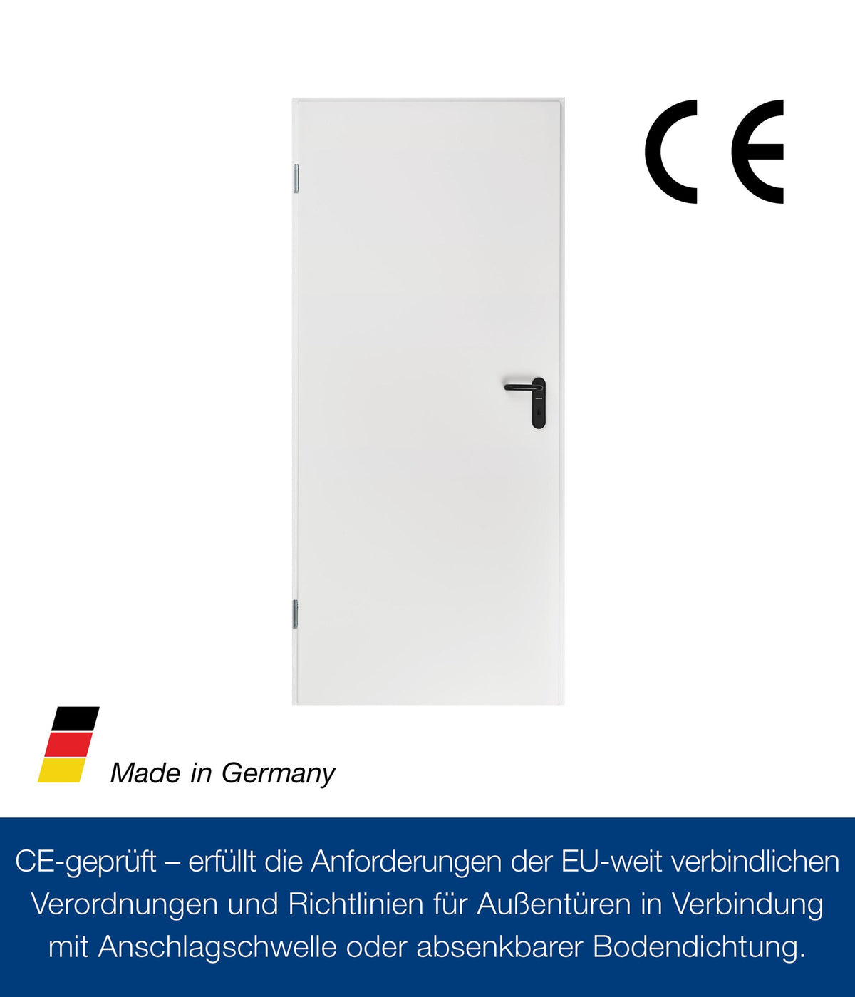 HÖRMANN ZK Mehrzwecktür Stahlblech 875x2000 mm DIN links RAL9010