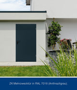 HÖRMANN ZK Mehrzwecktür Stahlblech 875x2000 mm DIN links RAL9010