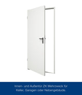 HÖRMANN ZK Mehrzwecktür Stahlblech 875x2000 mm DIN links RAL9010