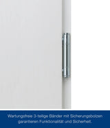 HÖRMANN ZK Mehrzwecktür Stahlblech 875x2000 mm DIN links RAL9010