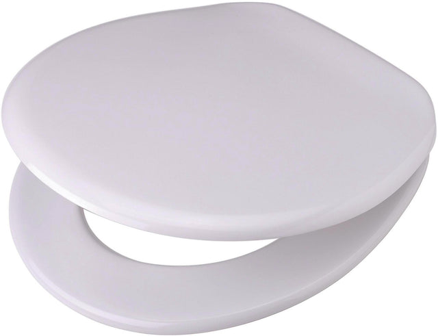 HAMBERGER WC-Sitz V.I.P. weiß Duroplast mit Edelstahlbefestigung und Deckel