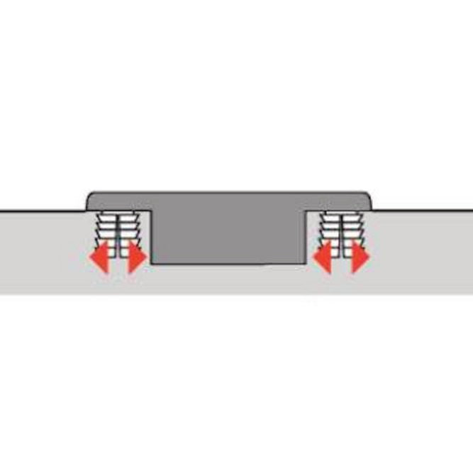 HETTICH Sensys 8657i Weitwinkelscharnier mit integrierter Dämpfung, halb vorliegend, TH 52