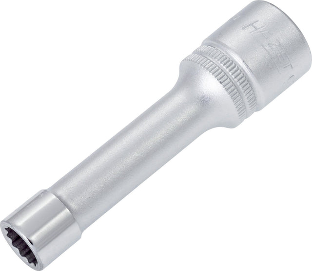 HAZET Steckschlüsseleinsatz 900TZ10 1/2 Zoll SW 10 mm Länge 85 mm – 12-kant CV-Stahl verchromt