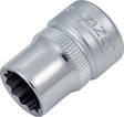 HAZET Steckschlüsseleinsatz 880Z 3/8 Zoll 12-kant SW 10 mm – CV-Stahl, verchromt