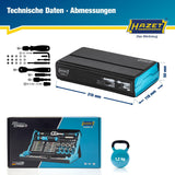 HAZET Bitsortiment SmartCase 2200SC-32, 59-teilig, Schlitz/PH/PZ/TX/Innensechskant