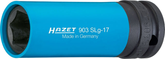 HAZET Kraftschraubersteckschlüsseleinsatz 903SLG-17 1/2 Zoll 6-Kant SW 17 mm mit Kunststoffhülse