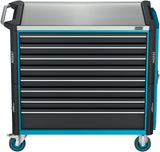 HAZET Werkzeugwagen 179NXXL-8D, 8 Schubladen, 1000 kg, Edelstahl-Arbeitsfläche