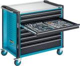 HAZET Werkzeugwagen 179NXXL-8D, 8 Schubladen, 1000 kg, Edelstahl-Arbeitsfläche