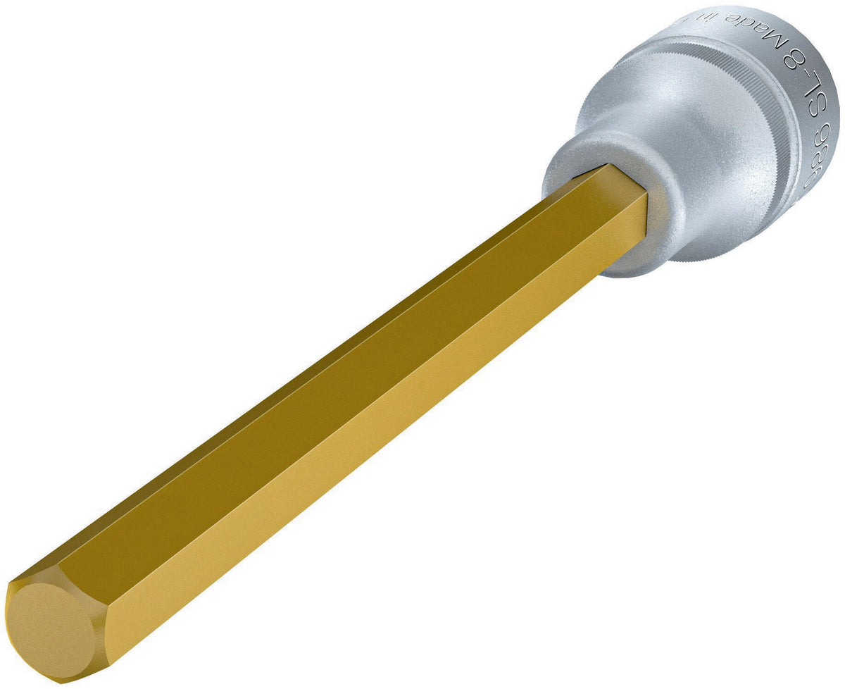 HAZET Steckschlüsseleinsatz 986-4 1/2 Zoll Innen-6-kant SW 4 mm Länge 60 mm TIN-beschichtet
