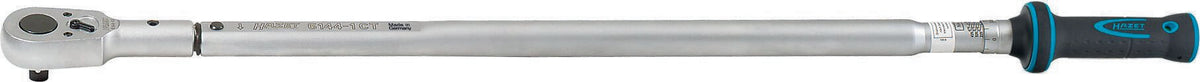 HAZET Drehmomentschlüssel 6144-1CT 3/4 Zoll 200-500 Nm mit Umschaltknarre und Safe-Box