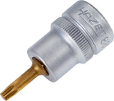 HAZET Steckschlüsseleinsatz 8802-T15 3/8 Zoll 6-kant T15 Länge 43,5 mm TIN-beschichtet