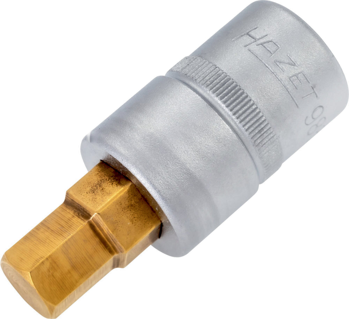 HAZET Steckschlüsseleinsatz 986-4 1/2 Zoll Innen-6-kant SW 4 mm Länge 60 mm TIN-beschichtet