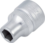 HAZET Steckschlüsseleinsatz 880 3/8 Zoll 6-kant SW 10 mm – CV-Stahl, verchromt, DIN 3124