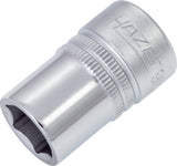 HAZET Steckschlüsseleinsatz 900 1/2 Zoll 6-kant SW 10 mm Länge 38 mm – CV-Stahl verchromt